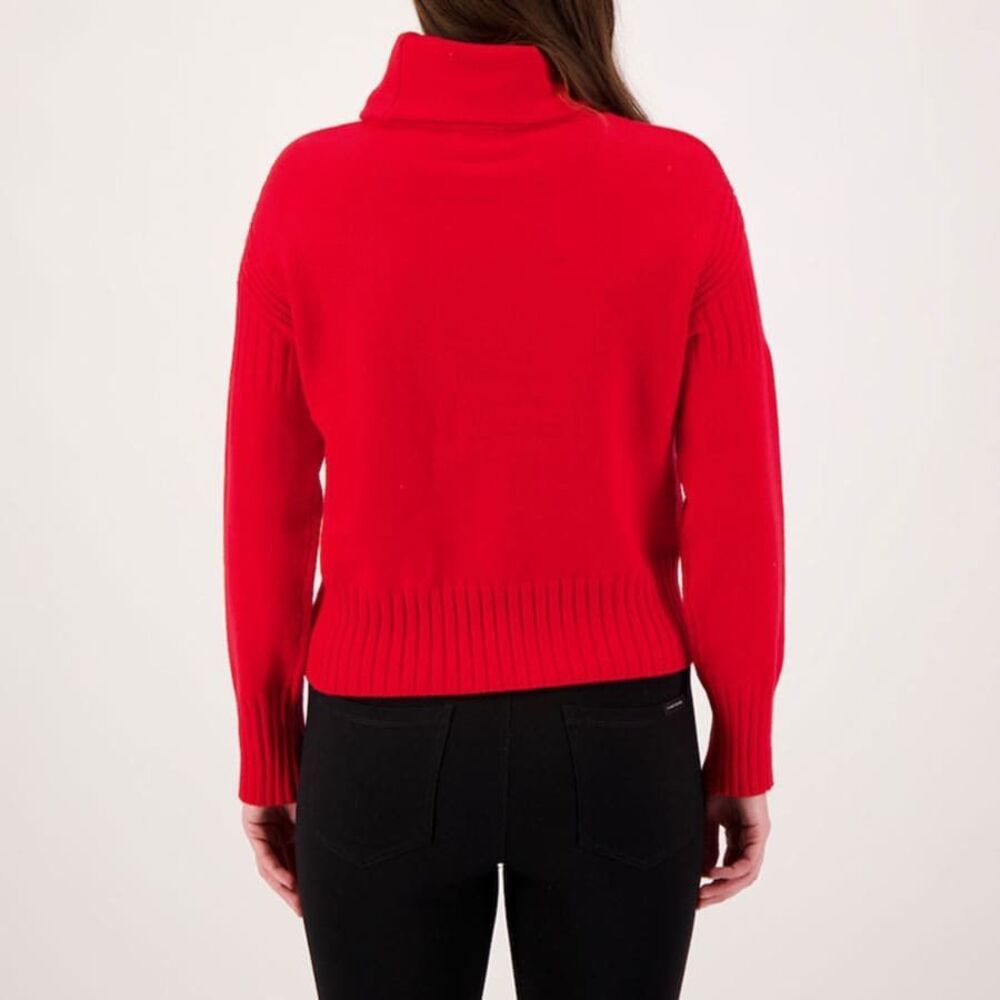 Evolution Solid Red Ultra Soft Knit Sweater Sz XL… - image 7